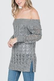  Off The Shoulder Knitt Sweater