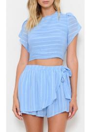  Blue Shorts Set