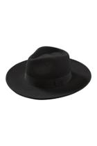  Black Hilary Wool Panama Hat