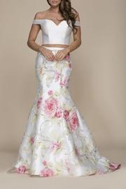  Floral 2-piece Gown