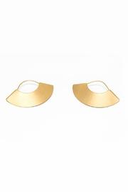  Gold Fan Earrings