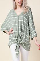  Perfect Stripe Knot Top