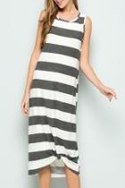  French-terry Stripe Dress