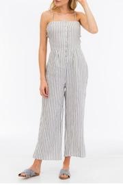  Gray Stripe Jumpsuit