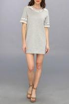  Lace Sweatshirt Dress