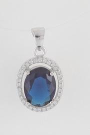  Simulated Sapphire Pendant