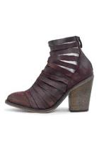  Aubergine Strappy Bootie