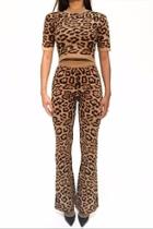  Leopard Pant Set