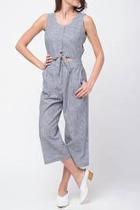  Front Tie Detailed Jumpsuit
