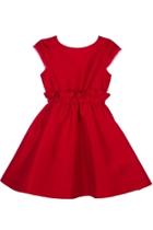  High-waist Red Party-dress
