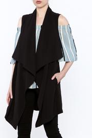  Black Crepe Vest