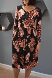  Floral Ls Dress