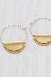  Gold Half-disk Earrings