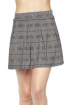  Checkered Skater Skirt