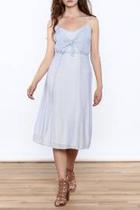  Blue Sleeveless Midi Dress