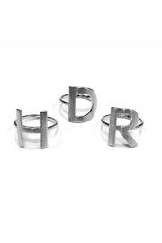  Silver Initial Rings