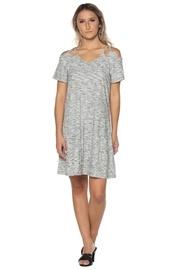 Cold-shoulder Shift Dress