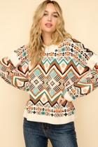  Ethnic Motif Sweater