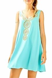  V Neck Embellished Dress