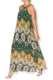  Abstract Maxi Dress