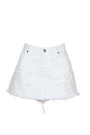  Wrecked Denim Skort
