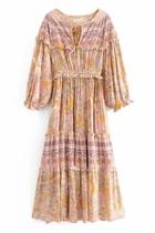  Evelyn Print Maxi-dress
