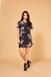  Floral Mesh Tee-dress