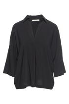  Black Oversized Blouse