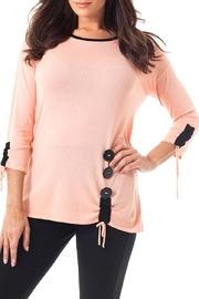  Gathered Side & Sleeve-top