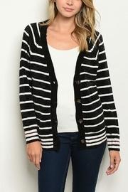  Stripe B & W Cardi