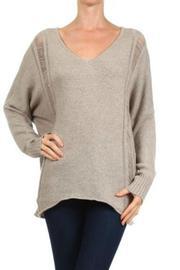  Punch V-neck Sweater
