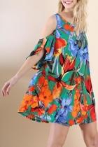  Jade Floral-print Dress