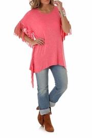  Fringed Sleeve Top