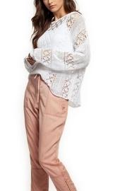  Cochet Knit Sweater