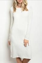  Knit White Dress