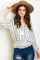  Ivory Prints Top