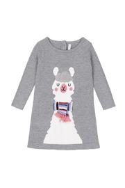  Sweater Dress With Llama Intarsia