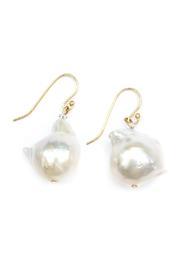  Baroque White-pearl Earrings
