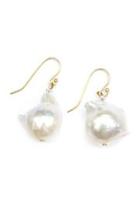  Baroque White-pearl Earrings