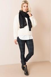  Pearl Embellished Scarf