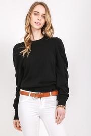  Ruffle Shoulder Sweater