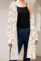  Talk The Trendy Leopard Long Cardigan