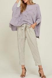  Chenille Scalloped Sweater