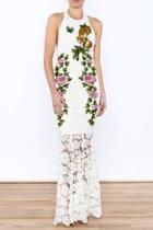  White Floral Lace Dress