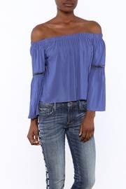  Crochet Sleeve Off Shoulder Top