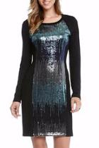  Sequin Panel Dress