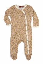  Footed Romper Peach Floral