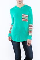  Mint Hooded Sweater