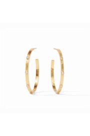  Crescent Stone Hoops-large