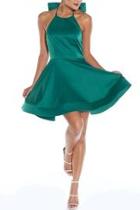  Satin Bow Dress